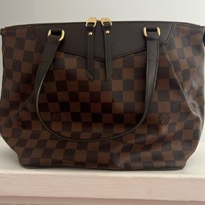 Authentic Louis Vuitton Damier Westminster PM Shoulder Hand Bag